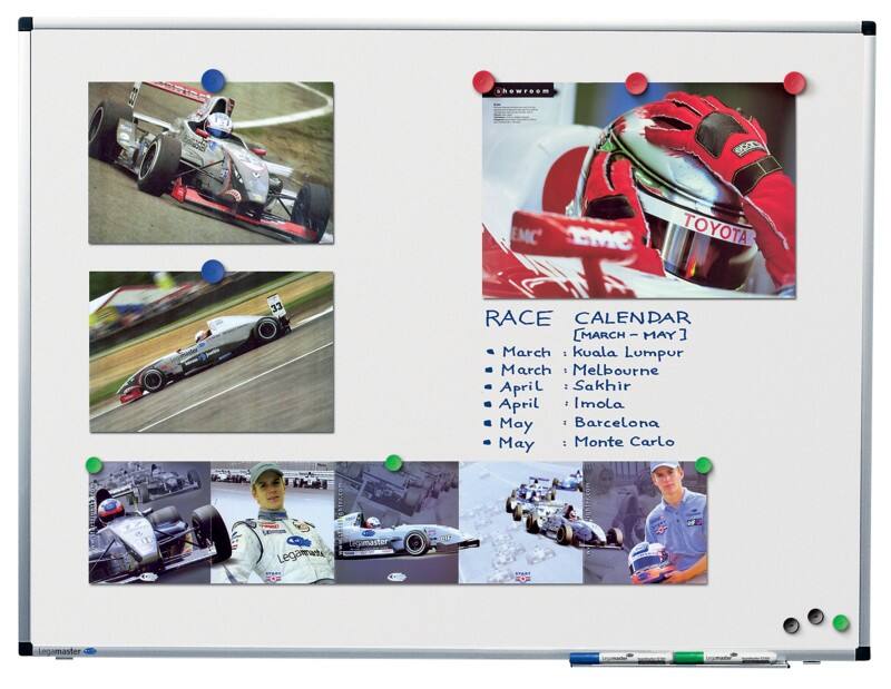 Tableau blanc Legamaster Premium Magnétique Acier Laqué Simple face 180 (L) x 120 (H) cm