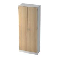 Armoire à portes battantes Hammerbacher SG 6100 Blanc, imitation chêne 800 x 420 x 2004 mm