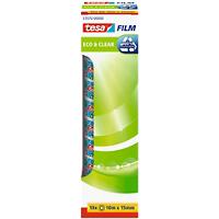 tesa Tape tesafilm Eco & Clear 57070 Transparant 15 mm (B) x 10 m (L) PP (Polypropeen) Recycled 100% 10 Rollen