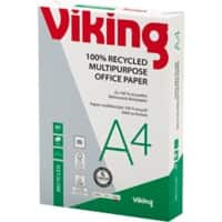 Viking Bright-White A4 Kopieerpapier 100% Recycled 80 g/m² Glad Wit 500 Vellen