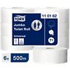 Tork Jumbo FSC gecertificeerd, Recycled 100% Toiletpapier T1 1-laags 110162 6 Rollen à 2500 Vellen