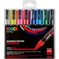 POSCA POSCA PC-5M Lakmarker Kleurenassortiment Medium Ronde punt 1,8 - 2,5 mm 8 Stuks