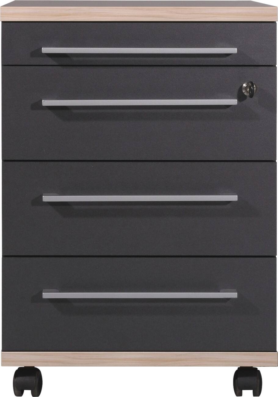 Caisson mobile 4 tiroirs GERMANIA Mobile Anthracite 420 x 450 x 600 mm