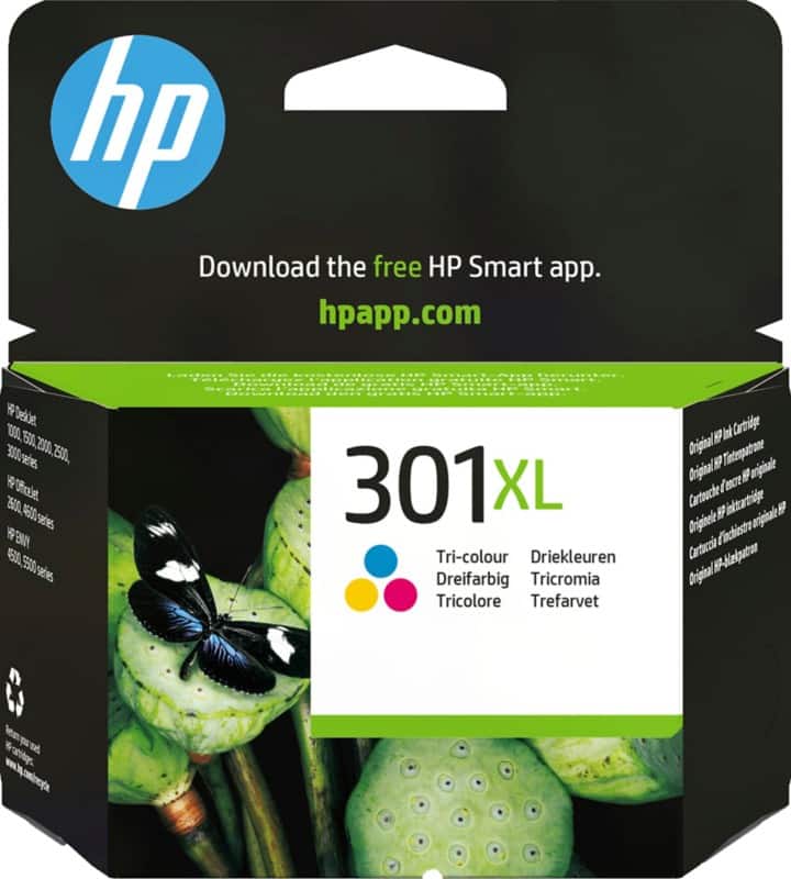 HP 301XL originele inktcartridge CH564EE cyaan, magenta, geel