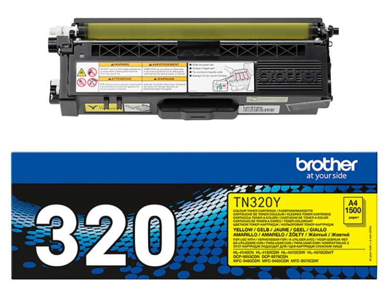 Brother TN-320Y Origineel Tonercartridge Geel