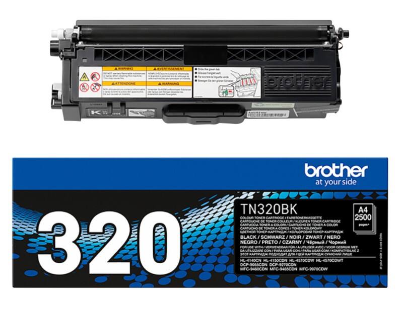 Brother TN-320BK Origineel Tonercartridge Zwart