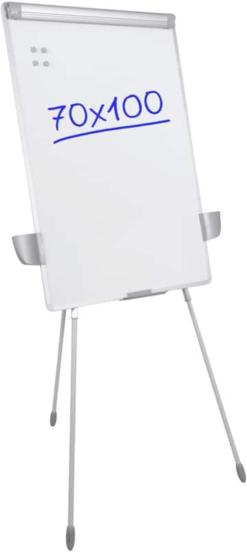 Chevalet de conférence Viking Executive Argenté, blanc Magnétique Hauteur réglable 70 x 100 cm