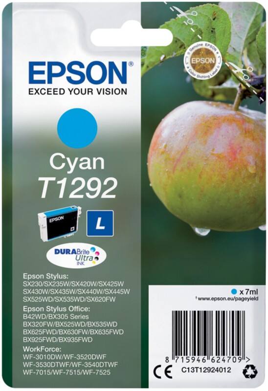 Epson T1292 Origineel Inktcartridge C13T12924012 Cyaan