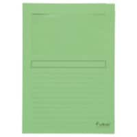 Exacompta L-mappen 50103E A4 Groen Recycled papier Met venster 22 x 31 cm 100 Stuks