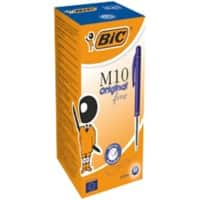 Stylo bille BIC M10 Clic Bleu Rétractable 50 Unités