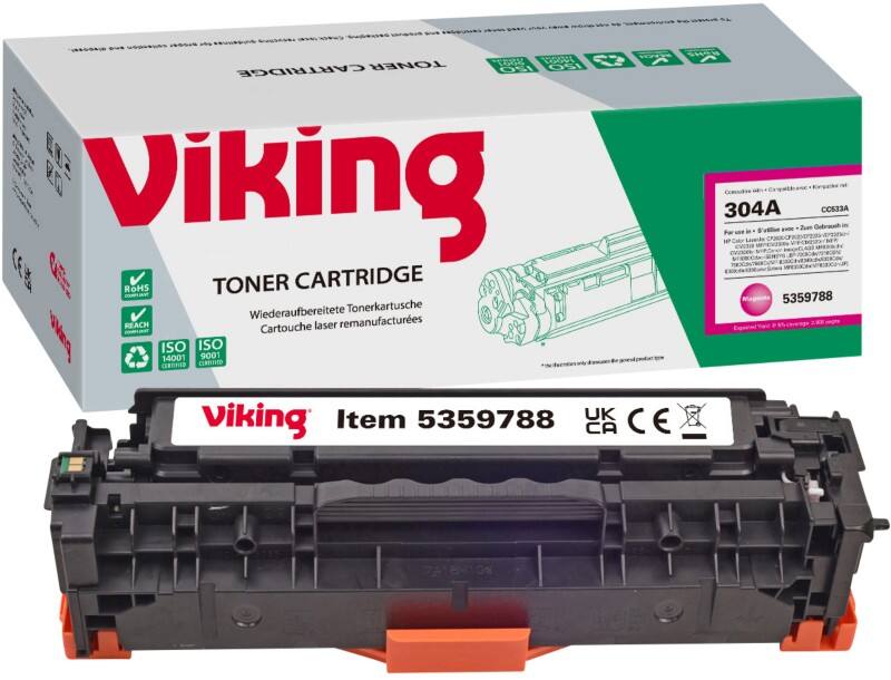 Toner Viking 304A compatible HP CC533A Magenta
