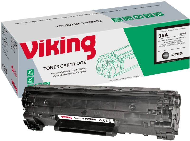 Toner Viking 35A compatible HP CB435A Noir