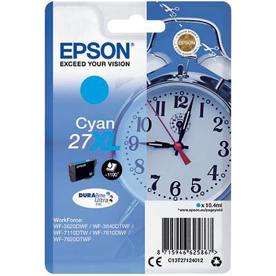 Epson 27XL Origineel Inktcartridge C13T27124012 Cyaan