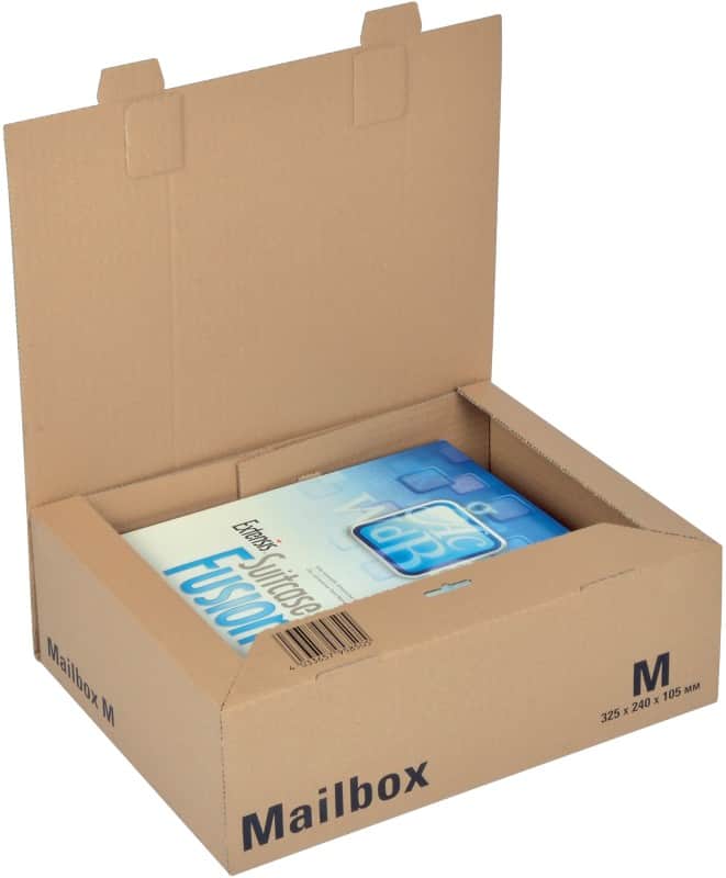 ColomPac Verzenddozen Mail-Box M Bruin 330 (B) x 253 (D) x 110 (H) mm