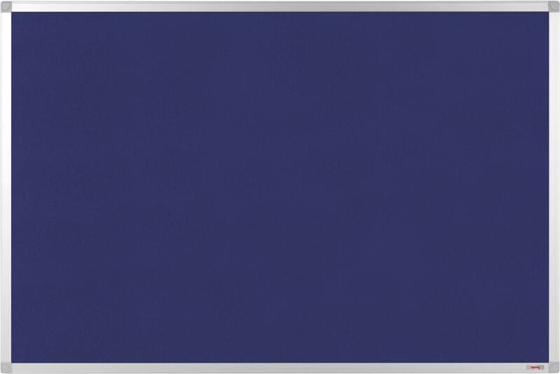 Viking Vilt Prikbord Niet magnetisch Wandmontage 120 (B) x 0,81 (D) x 90 (H) cm Aluminium Blauw
