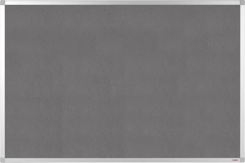 Viking Vilt Prikbord Niet magnetisch Wandmontage 60 (B) x 0,81 (D) x 45 (H) cm Aluminium Grijs