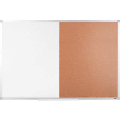 Viking combinatiebord voor wandmontage, 900 x 600 mm bruin, wit