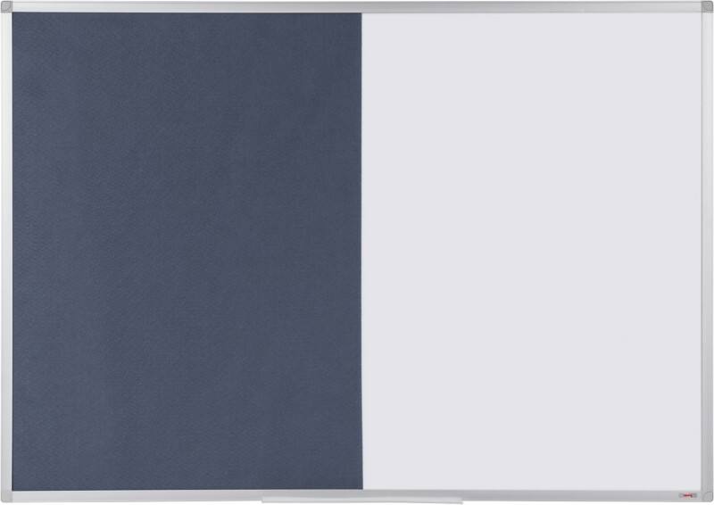 Viking combinatiebord voor wandmontage, 900 x 600 mm blauw, wit