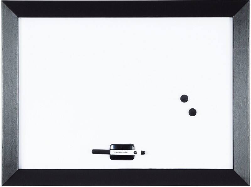 Bi-Office Kamashi Whiteboard Magnetisch Gelakt staal Enkel 60 (B) x 45 (H) cm Zwart