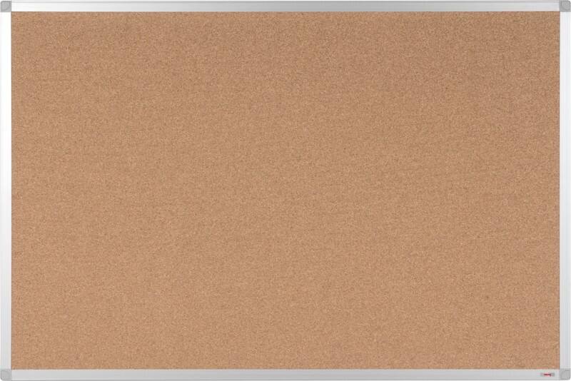 Viking Kurk Prikbord Niet magnetisch Wandmontage 90 (B) x 0,81 (D) x 60 (H) cm Aluminium Bruin