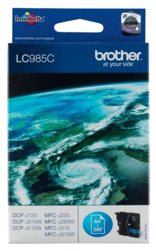 Brother LC985C Origineel Inktcartridge Cyaan