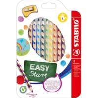 Crayons de couleur STABILO EASYcolors 331/12 pour gauchers Ergonomique 12 unités
