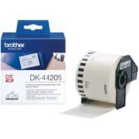 Brother DK-44205 Authentiek Continue Papiertape Verwijderbaar Zelfklevend Zwart op wit 62 mm x 30.5m