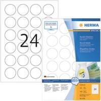 Étiquettes repositionnables HERMA 4476 Blanc, Rondes 2400 Étiquettes par paquet 4476