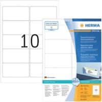 Étiquettes repositionnables HERMA 10307 Blanc Rectangulaires 1000 Étiquettes par paquet 10307
