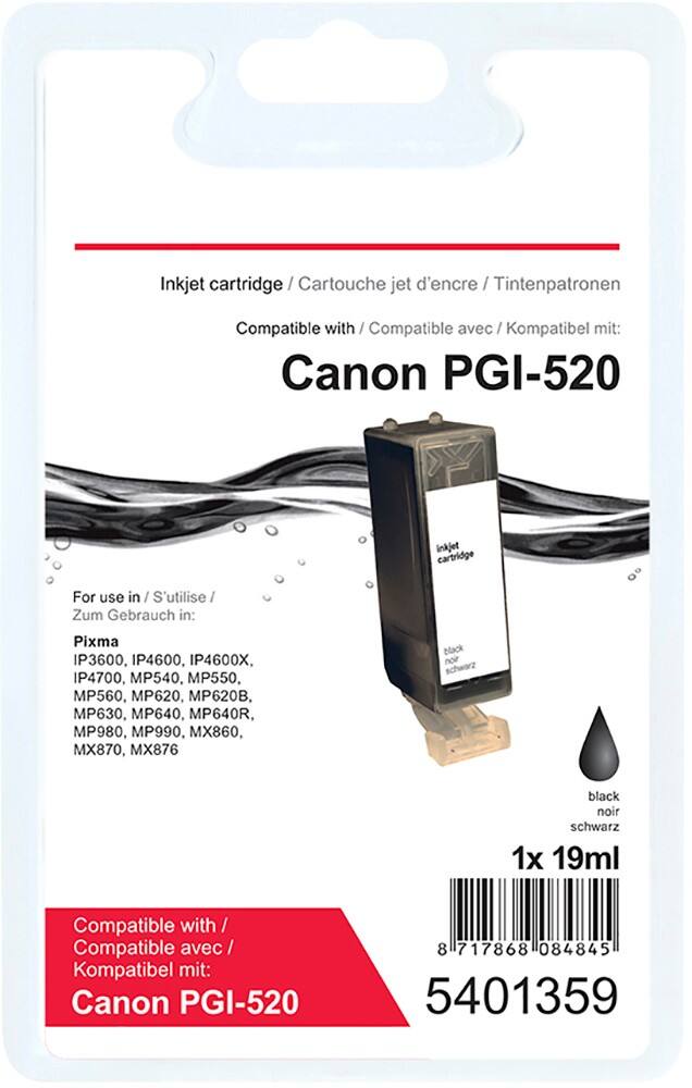 Office Depot Compatibel Canon PGI-520BK Inktcartridge Zwart