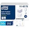 Tork Premium FSC gecertificeerd, EU Eco label, Recycled 100% Toiletpapier T3 2-laags 114273 30 Stuks à 252 Vellen