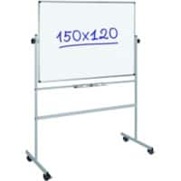 Viking Mobiel magnetisch Kantelbaar whiteboard Superior Geëmailleerd 150 x 120 cm