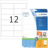 HERMA Etiketten 5056 Klevend A4 Wit 97 x 42,3 mm  25 Vellen à 12 Etiketten