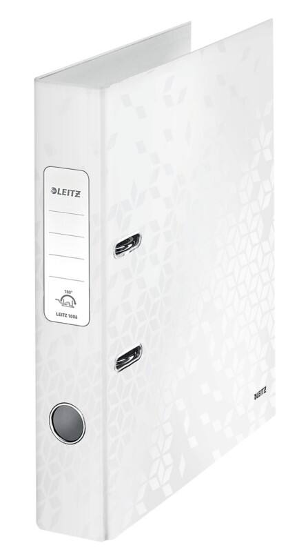 Leitz 180° WOW Smal Classeur A4 50 mm Wit 2 Ringen 1006 Gelamineerd karton Staand