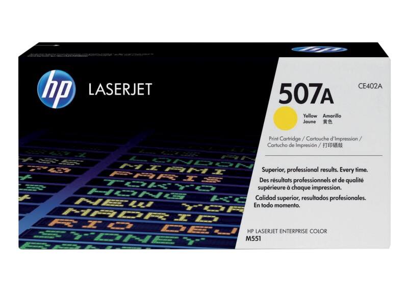 HP 507A originele tonercartridge CE402A geel