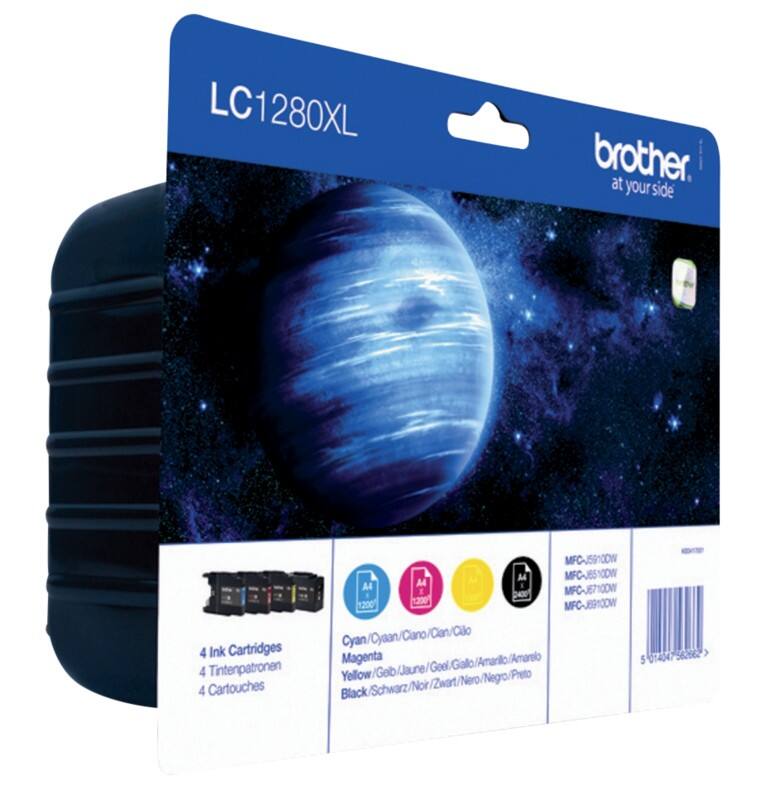 Brother LC-1280 XL Origineel Inktcartridge Zwart, cyaan, magenta, geel Multipack 4 Stuks
