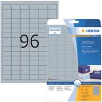 HERMA Etiketten 4110 Klevend A4 Zilver 30,5 x 16,9 mm  25 Vellen à 96 Etiketten