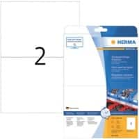 HERMA Etiketten 4693 Klevend A4 Wit 210 x 148 mm  25 Vellen à 2 Etiketten