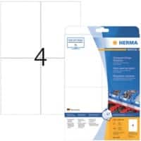 Étiquettes en plastique robustes HERMA 4697 Blanc Rectangulaires 100 Étiquettes par paquet 4697