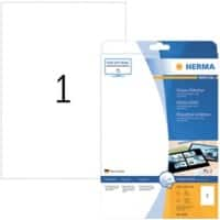 Étiquettes HERMA 4909 adhésif A4 Blanc 210 x 297 mm 25 Feuilles de 1 Étiquettes