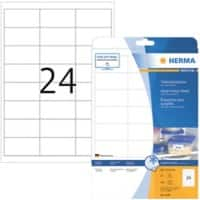 Étiquettes de congélation HERMA 4389 adhésif A4 Blanc 66 x 33.8 mm 25 Feuilles de 24 Étiquettes