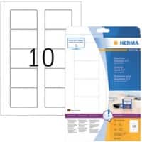 Étiquettes CD/DVD HERMA 4353 adhésif A4 Blanc 70 x 50.8 mm 25 Feuilles de 10 Étiquettes