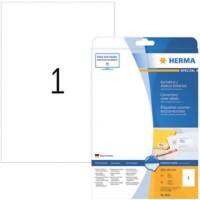 Étiquettes de correction HERMA 4230 Adhésif A4 Blanc 210 x 297 mm 25 Feuilles de 1 Étiquettes