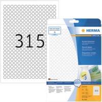 Étiquettes repositionnables HERMA 4385 Blanc, Rondes 7875 Étiquettes par paquet 4385