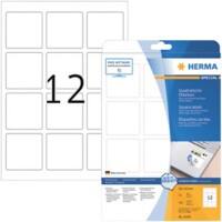 Étiquettes repositionnables HERMA 10109 Blanc, Carrées 300 Étiquettes par paquet 10109