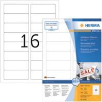 HERMA Etiketten 10303 Klevend A4 Wit 88,9 x 33,8 mm  100 Vellen à 16 Etiketten