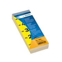 Étiquettes numéros HERMA 4891 Adhésif Jaune 28 x 56 mm 50 Feuilles de 10 Étiquettes