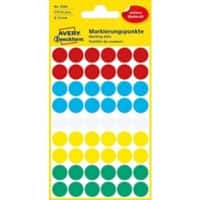 Pastilles autocollantes Avery 3088 Assortiment 5 Feuilles de 54 Étiquettes