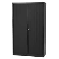 Armoire haute à portes rideaux Bisley Noir 1000 x 430 x 1980 mm