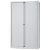 Armoire haute à portes rideaux Bisley Gris clair 1000 x 430 x 1980 mm